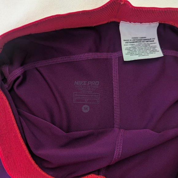 Purple Nike Pro Crop Leggings - Medium - Picture 2 of 3